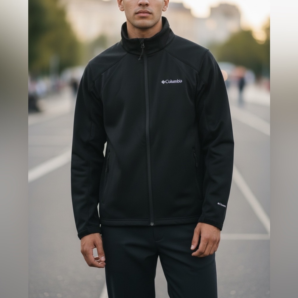 Columbia Black Omni-Heat Wind Block Jacket Size XL